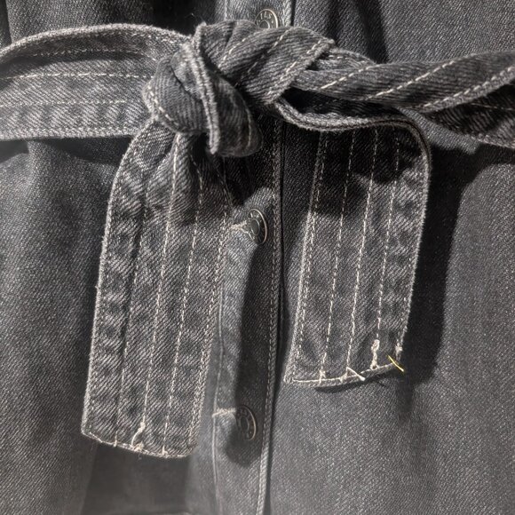 Rails | Petersen Belted Denim Shirt Jacket In Eclipse - Picture 7 of 9